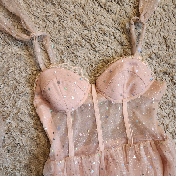 Shein Sparkling Pink Fairy Dress- Altered - Picture 3 of 10